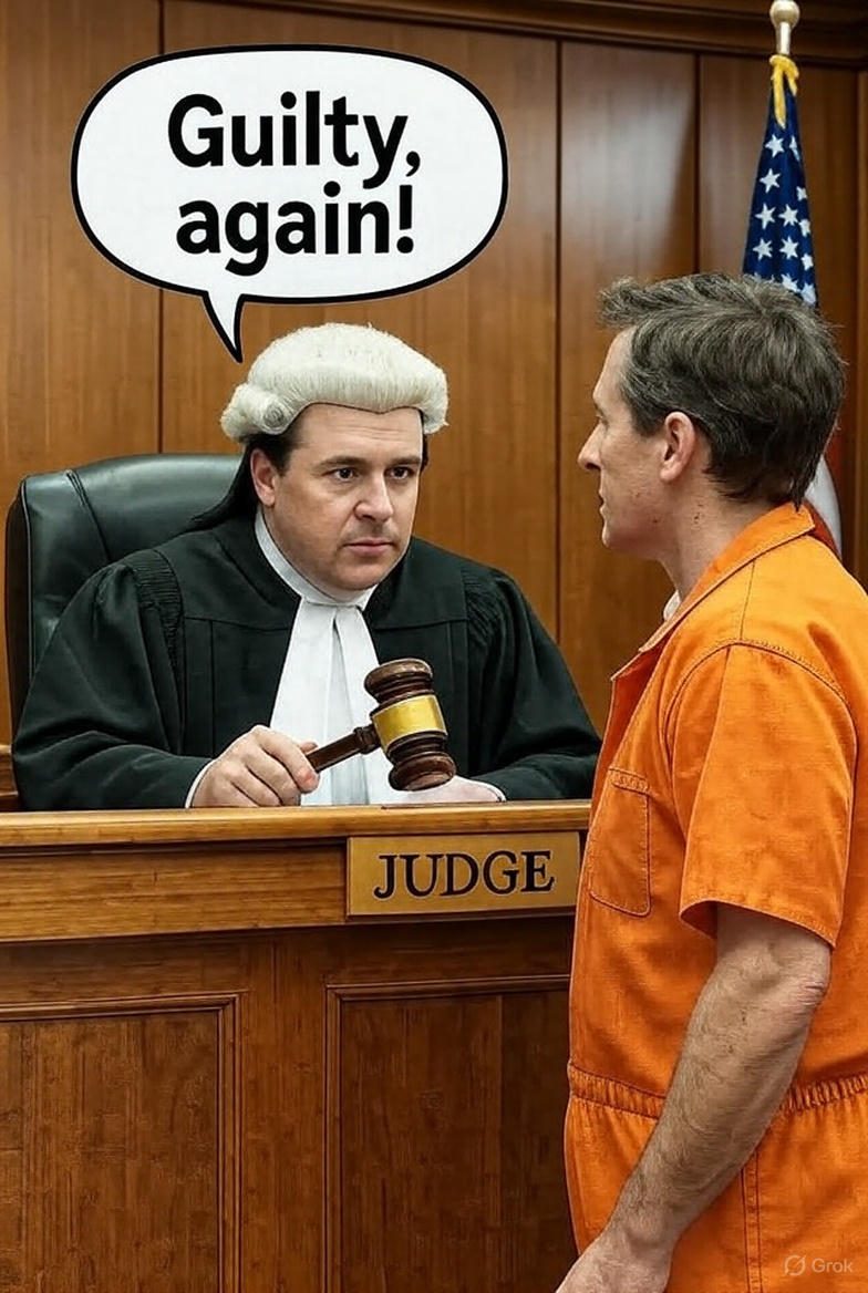 Image illustrating the heteronym convict