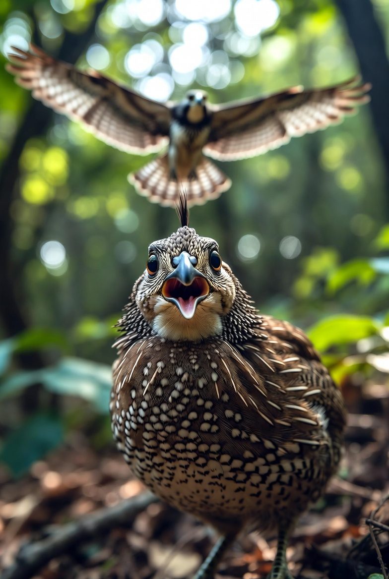 Image illustrating the heteronym quail