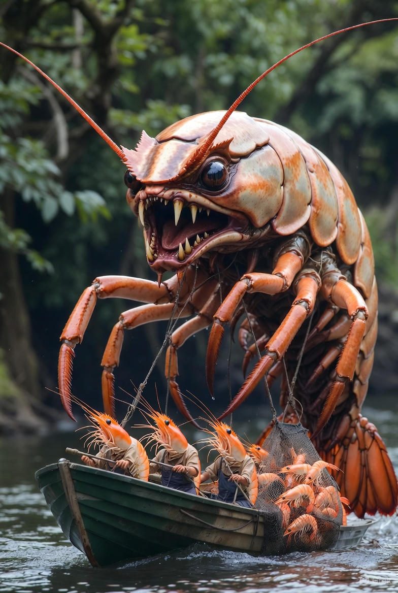 Image illustrating the heteronym shrimp